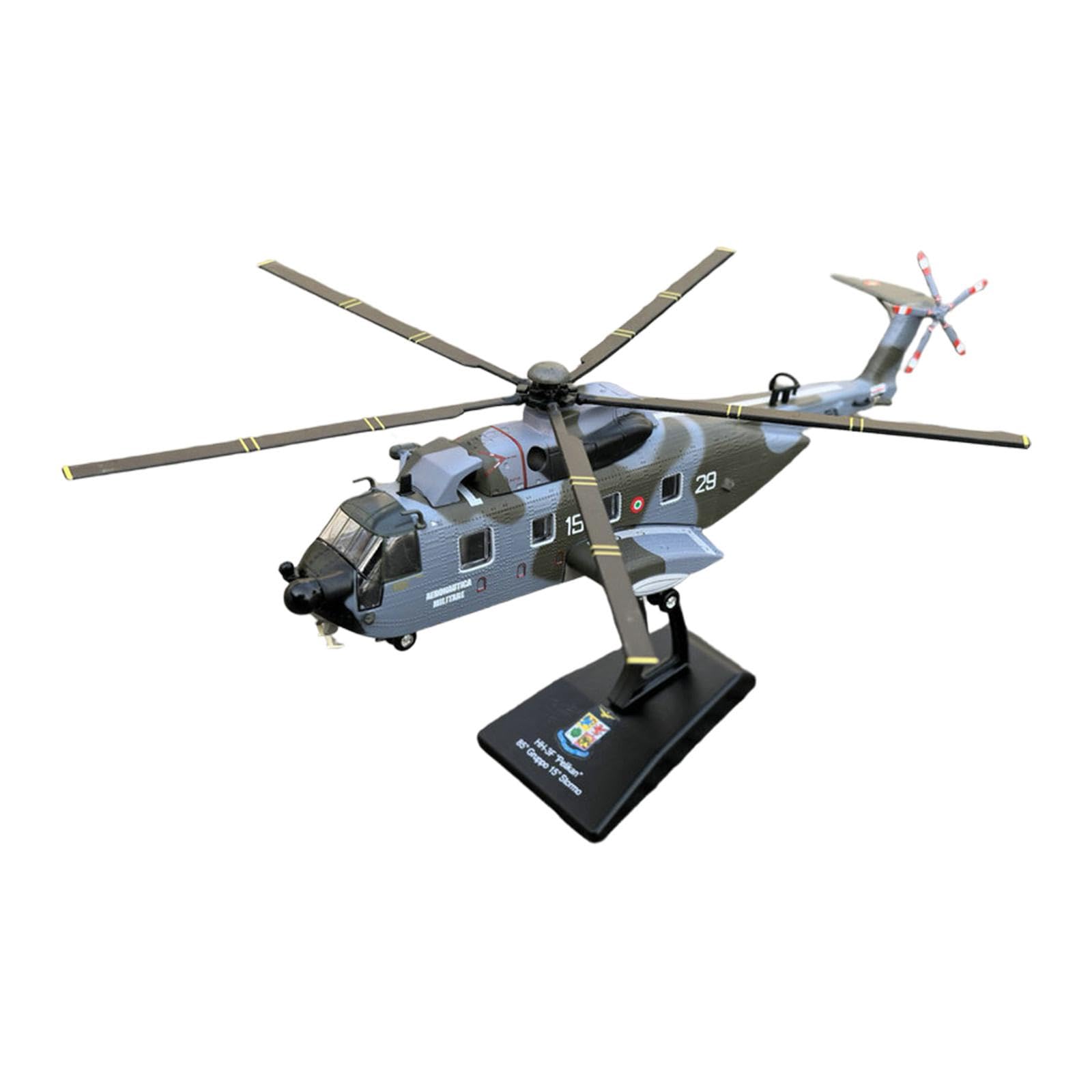 MagiDeal Diecast Airplane Aircraft Alloy Ornament Helicopter Toy Fighter Plane Model for Desk Pretend Play Boys Girls Party Favor Kids, Green
