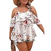 MakeMeChic-Womens-Plus-Size-Floral-Print-Cold-Shoulder-Ruffle-Layered-Short-Sleeve-Summer-Blouse-Top-White-1XL MakeMeChic Women's Plus Size Floral Print Cold Shoulder Ruffle Layered Short Sleeve Summer Blouse Top White 1XL