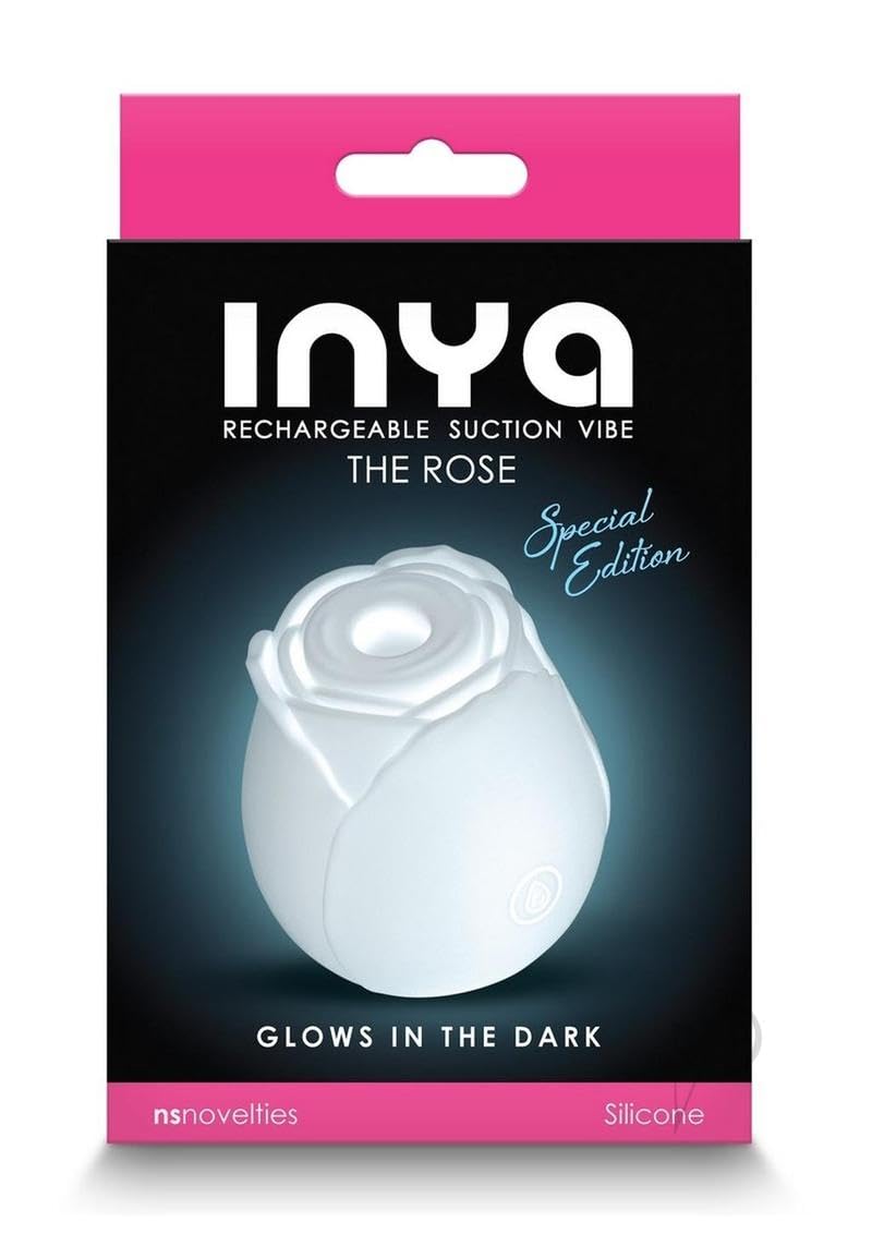 Amazon.com: Inya The Rose Silicone Rechargeable Glow in The Dark Clitoral  Stimulator