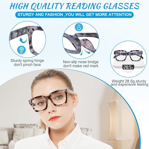 Image of OCCI CHIARI Large Reading Glasses Women Retro Reader 1.0 1.5 2.0 2.5 3.0 3.5 1.25 1.50 1.75 2.25 2.75 4.0 5.0 6.0