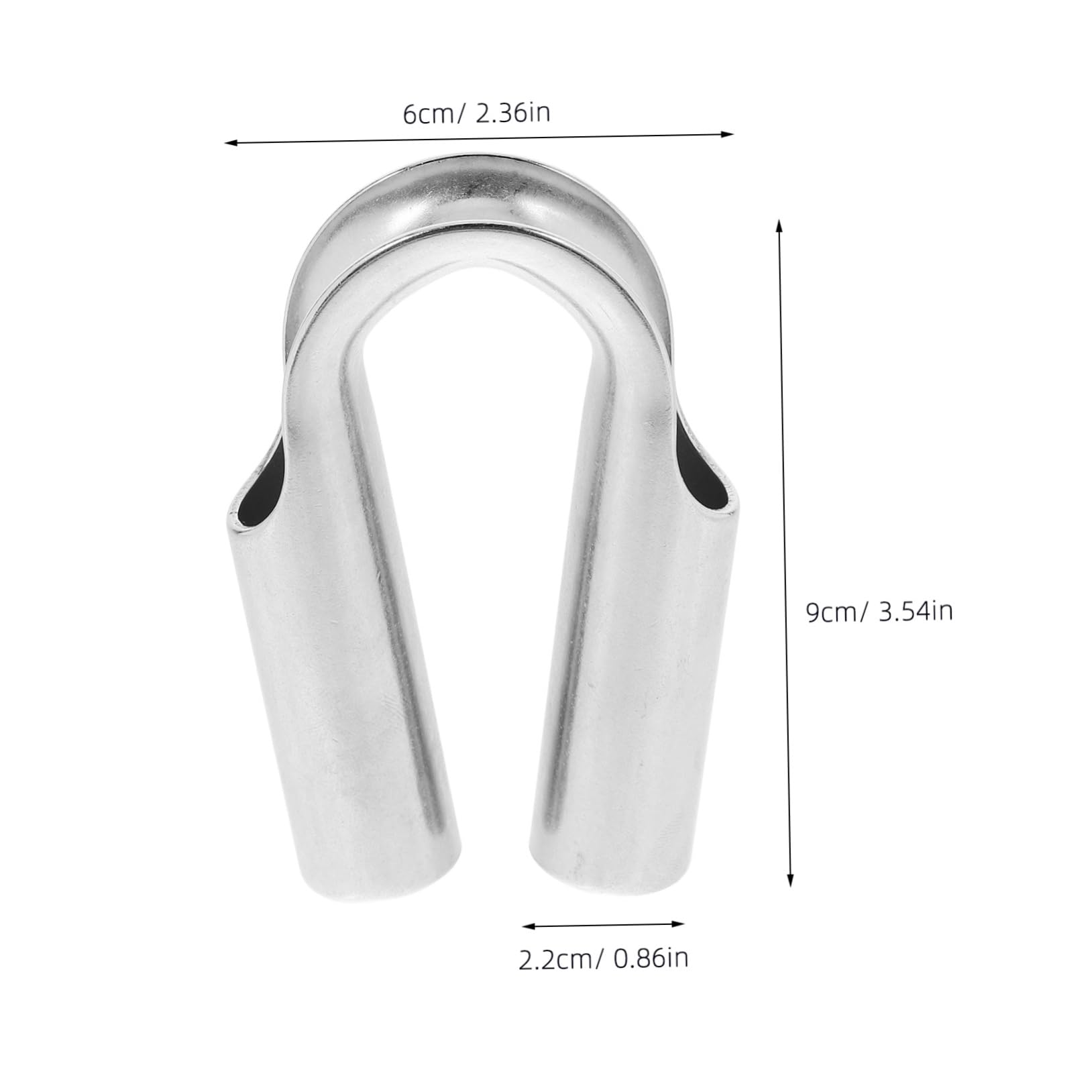 SOLUSTRE Stainless Steel Rope Thimbles Heavy Duty Wire Rope Cable Thimble for Construction Marine Rigging Uses