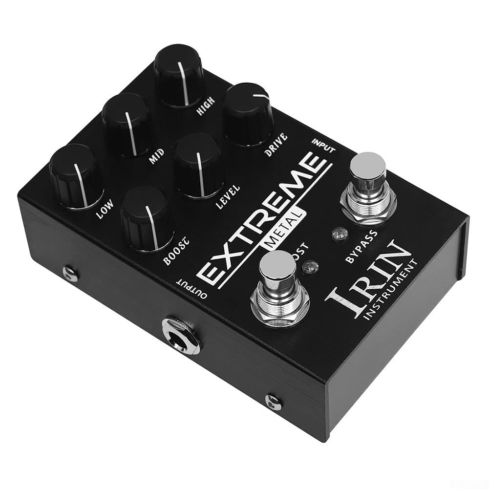 IRIN Overdrive Distortion Distortion - Pedale per effetti per chitarra, Dispositivo per effetti Eq a dieci segmenti per chitarra elettrica, A