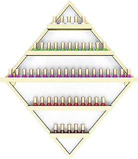 Dongbin Stojak ekspozycyjny na lakier do paznokci, metalowe pudełko do przechowywania, stały regał ścienny w salonie, do butelek kosmetycznych lub pudełek na olejek eteryczny, złoty