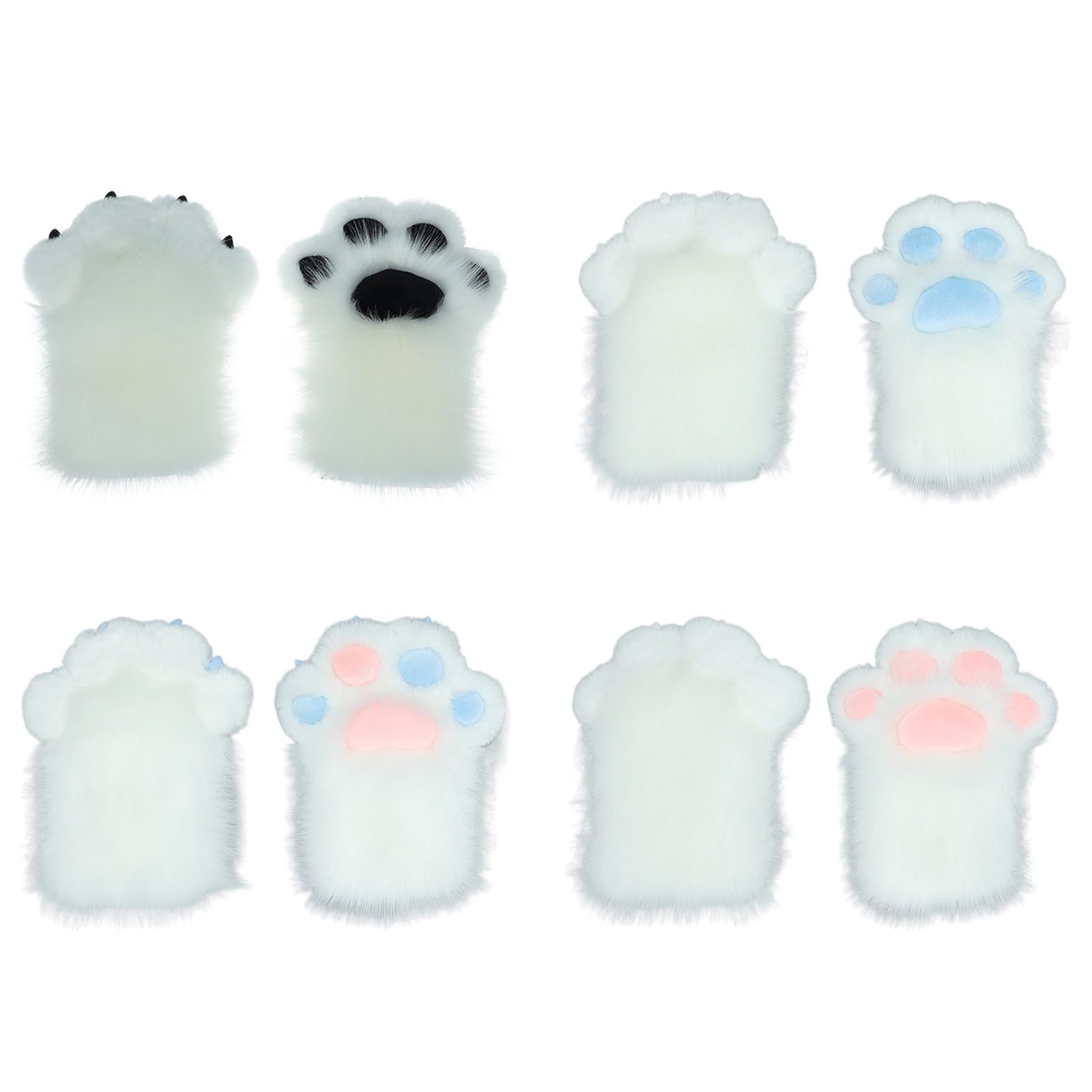 Guantes de pata de disfraz para mujer, guantes de pata de Halloween, fiesta de animación, juego de rol, calentadores de manos