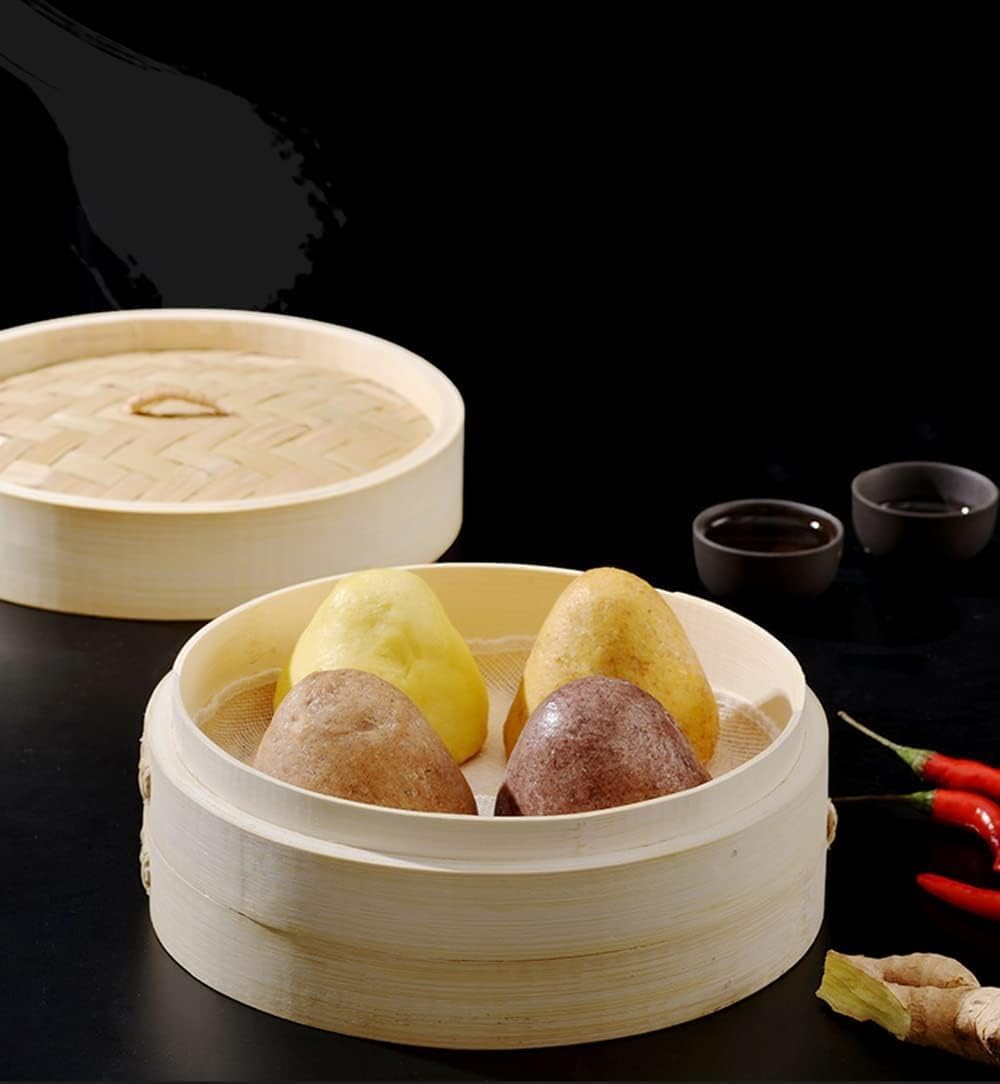 竹製 二段蒸し器 竹製 2段蒸し器 蓋付き照宝蒸し板