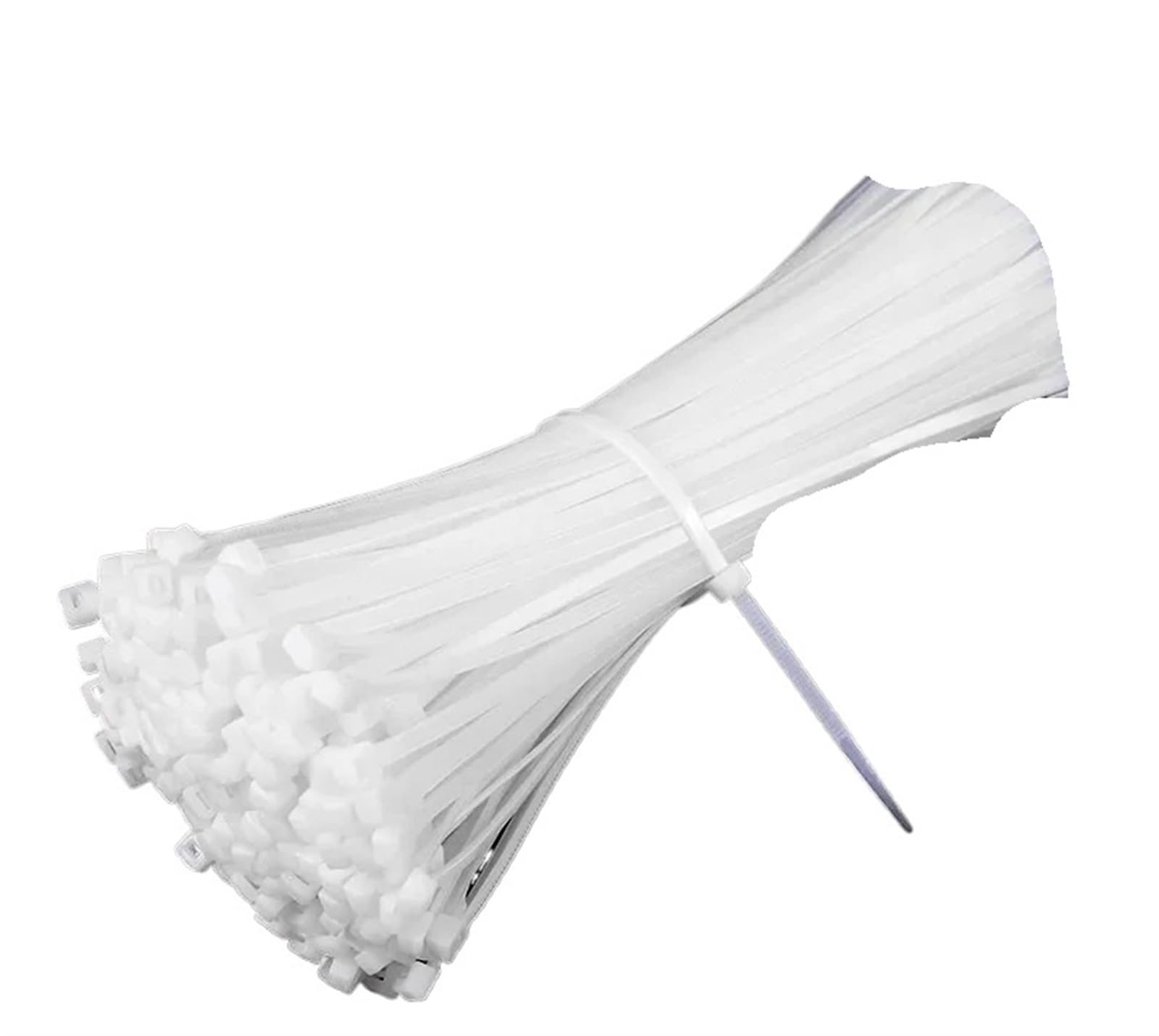 L6nqiag Tie 3X100mm 100Pcs Nylon Cable Ties 100Pcs Self-Locking Plastic Nylon Tie White Zip Wraps Strap Cable Set 3X80mm/100Mm/120Mm/150Mm/200Mm 4X300mm Fastening Ring Loop(Tie 3X100mm 100Pcs)
