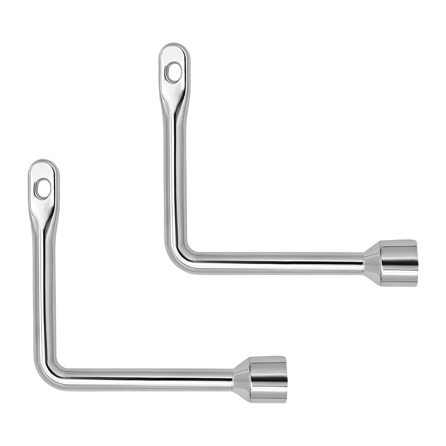 Bojueshaw Silver 2Pcs L-Shaped Triangular Key,Multi-Functional Utility Triangle Wrench,Metal Key Tool For Gas Meter Fireplace Cabinet Radiator