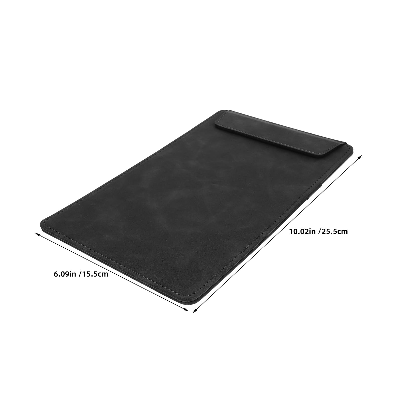 VALICLUD 4 Piezas Carpeta para Menú Negro de Cuero Sintético Clip Magnético y Mecanismo de Volteo Elegante para Uso Frecuente en Experiencias Gastronómicas