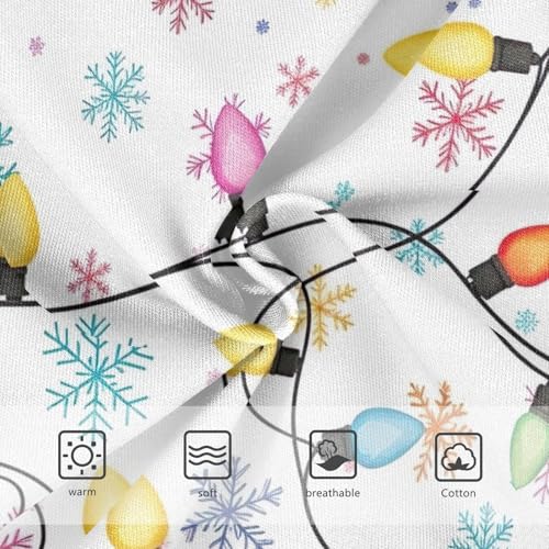 Girls Briefs, Colorful Christmas Lights Toddler Girl Briefs, Girls Cotton Underwear, 2T–8 Years3