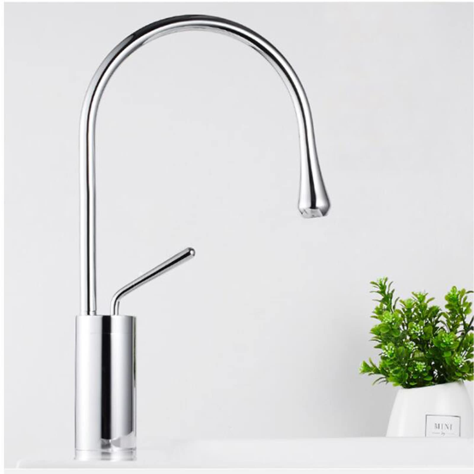 Grifo de baño Grifo de cocina con rotación de 360 ° Grifo monomando para lavabo de baño Grifo mezclador para lavabo de agua fría y caliente Grifo aireador Grifo para lavabo Grifo para lavabo