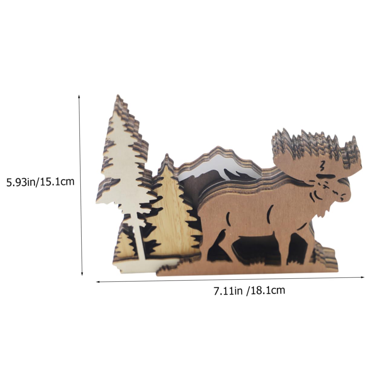 TOPBATHY 3St Elch-Skulptur- Hirschverzierung für die Tischplatte Weihnachtshirsch-Modell büro Dekoration Schreibtisch Dekoration bastelset Wohnkultur Tierstatue aus Holz Holzdekor