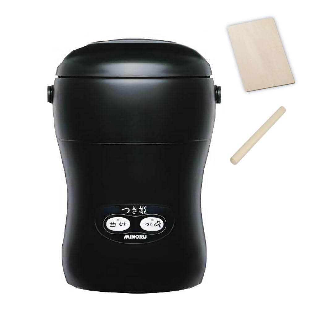 Amazon | みのる産業 餅つき機 つき姫 3合 HS-037B リッチブラック の