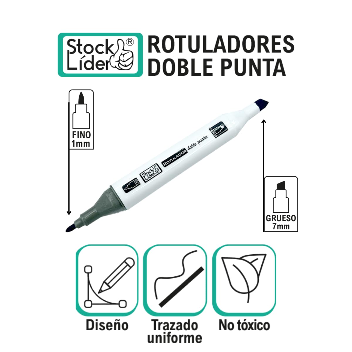 Set de Rotuladores Duales: 80 rotuladores doble punta, rotuladores profesionales, caja rotuladores – Para uso en diseño, renderizado, cómics, proyectos de bricolaje. (80)