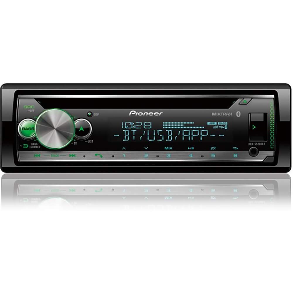 Pioneer CD Receiver with Enhanced Audio Functions, Pioneer Smart Sync App Compatibility, MIXTRAX, Built in Bluetooth and SiriusXM