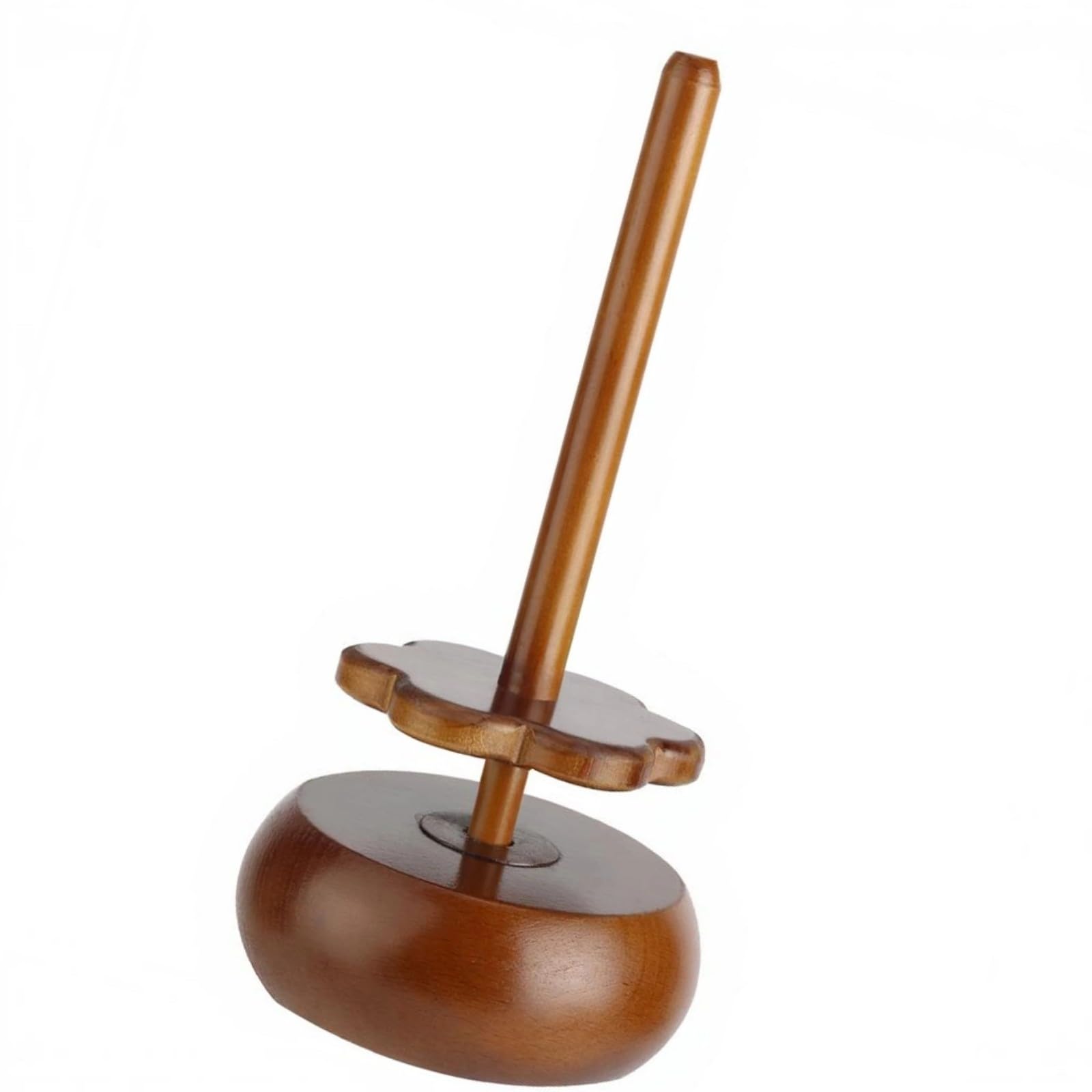Snorvixre Wood Yarn Dispenser Rotating Wooden Yarn Holder Stand Desktop Thread Spool Organiser for Knitting Project Crochet Stand