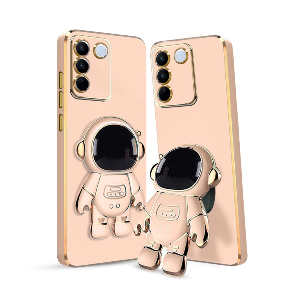 KARWAN®️ 3D Astronaut with Folding Stand Back Cover Case Compatible for Vivo V27 Pro 5G | Slim electroplated case | Stand case | Soft TPU | Space Astro Theme | Camera Pro 5Gtection-Mint. (B0C16P7WRT) Amazon Price History, Amazon Price Tracker