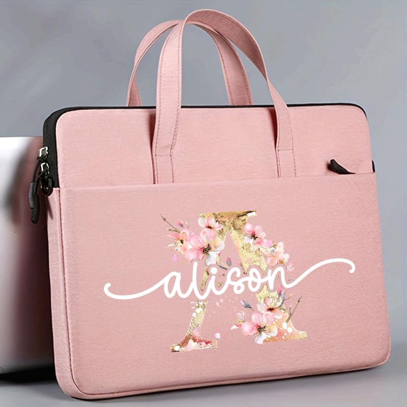 Customized Laptop Bag for Women & Men, Personalized with Name/Initials Laptop Messenger Bag, 14/15 inch Computer Shoulder Case for Work Business Travel School, Durable Laptop Case for Gift - Image 6