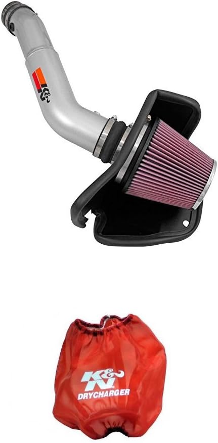 K&N 77-1572KS Performance Air Intake System with Red Air Filter Wrap
