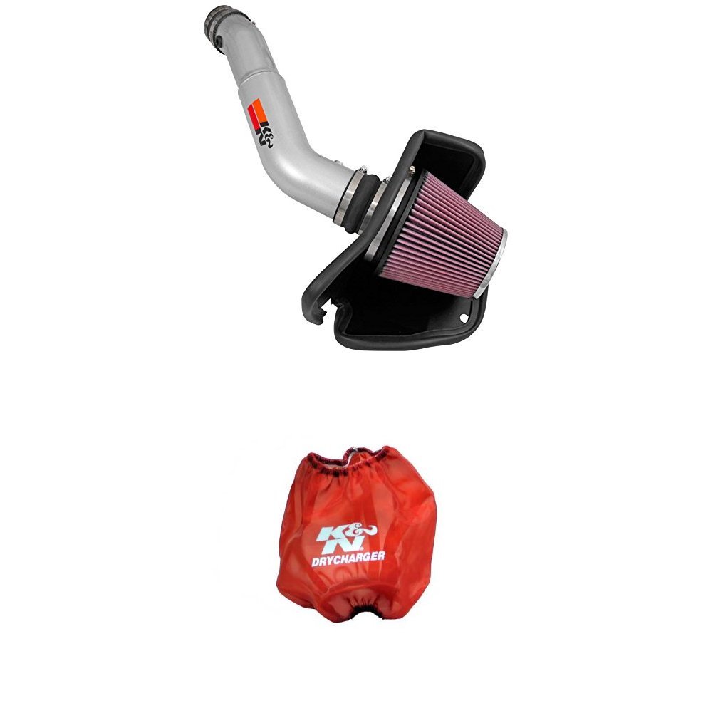 Photo 1 of K&N 77-1572KS Performance Air Intake System with Red Air Filter Wrap