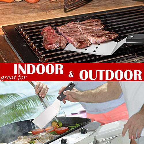 Hasteel Metal Spatulas, Stainless Steel Griddle Spatula Tools With Riveted Handle thumb #5