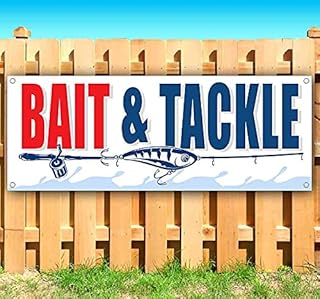 Bait & Tackle Banner 13 oz | Non-Fabric | Heavy-Duty Vinyl Single-Sided With Metal Grommets