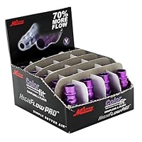Milton 760VC-20 ColorFit HighFlowPRO Plugs, V-style Purple, 1/4'' NPT Male, Box of 20