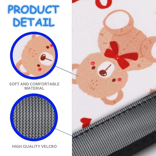 Image of YR Seat Belt Cover for Kids, Soft Comfort Seat Belt Cushion for Children, Cute Cartoon Pattern Car Seat Belt Pads Cover for Girls and Boys, 1 Pack (Cute Bear)