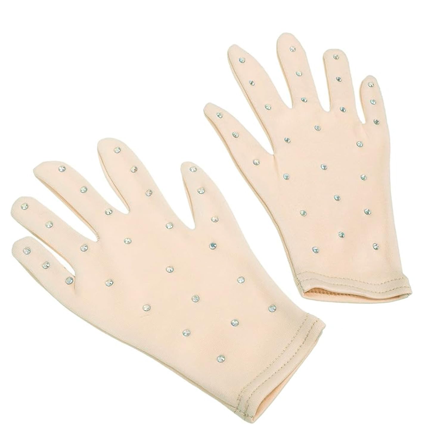 1 Paio Guanti Da Pattinaggio Artistico, Guanti da Pattinaggio Alla Moda, Ghiaccio Guanti Da Pattinaggio Alla, Con Decorazioni In Strass, per Spettacoli e Gare Di Pattinaggio Su Ghiaccio