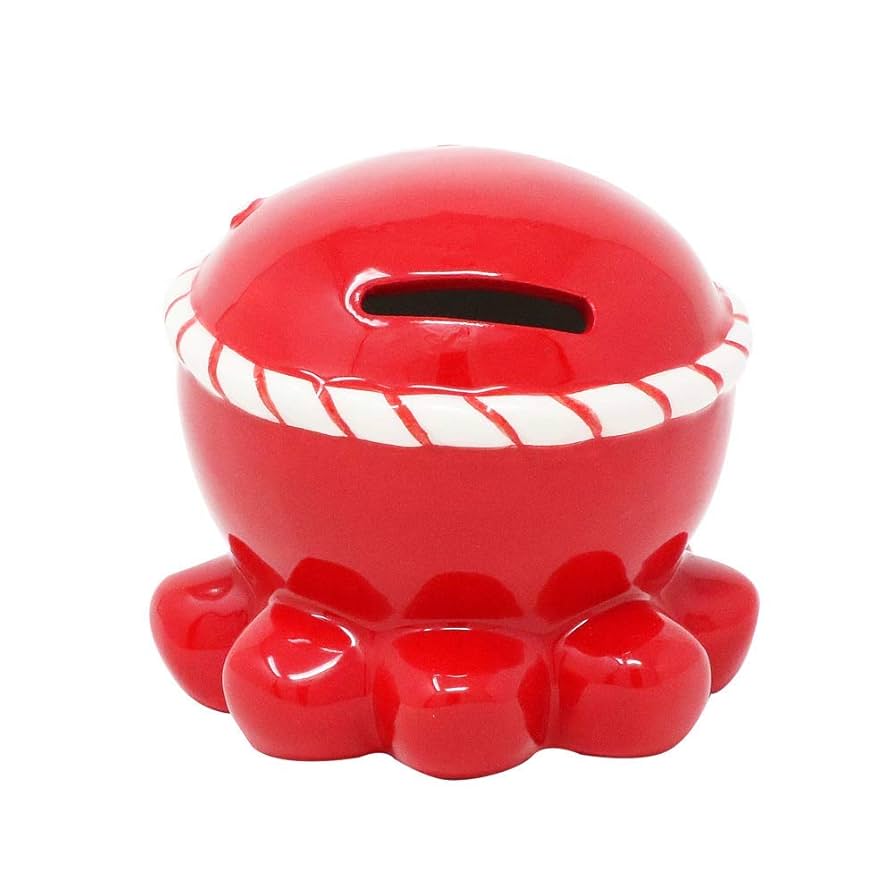 Amazon.co.jp: 貯金箱 おもしろ オクトパス君 ミニ貯金ダコ