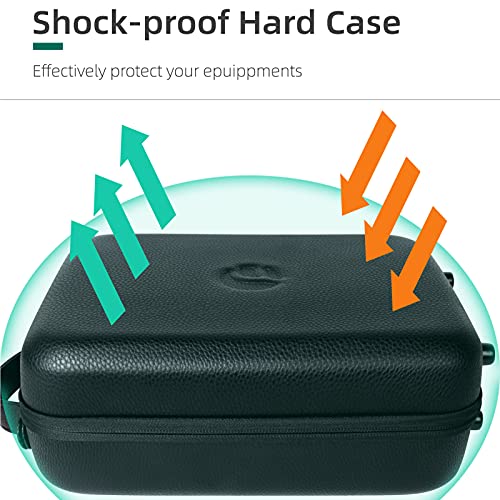 Staright Compatível com Oculus Quest 2 Estojo de transporte de óculos Bolsa para fone de ouvido para