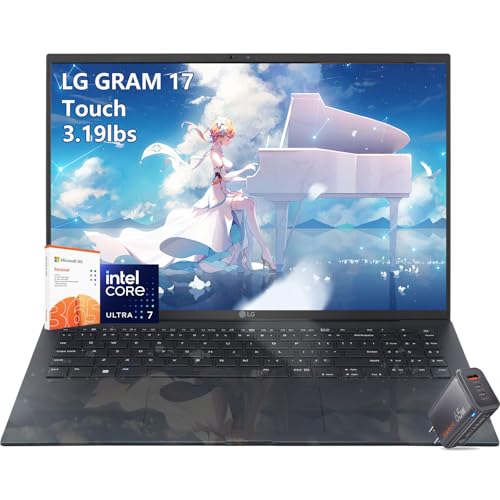 LG-gram 17C` - ^b`XN[m[gp\R - Intel Ultra 7 Beat Ryzen 7 7735U - 32GB RAM - 1TB PCIe SSD - Windows 11 Pro - obNCgL[{[h - 