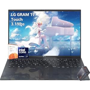 LG -gram 17 pulgadas portátil con pantalla táctil – Intel Ultra 7 Beat Ryzen 7 7735U – 32GB RAM -1TB PCIe SSD -Windows 11 Pro – Teclado retroiluminado – Ultra delgado y ligero – PC Copilot -Trabajo