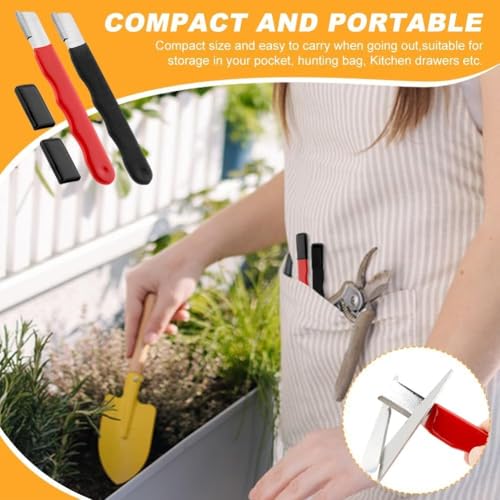 Image of Garden Tool Sharpener Stone for Pruners, Scissors & Pocket Knives - Blade Sharpening Stone (Multicolor) (Pack of 1)