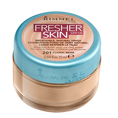 Base líquida Rimmel London Fresher Skin, número 010, 25 ml