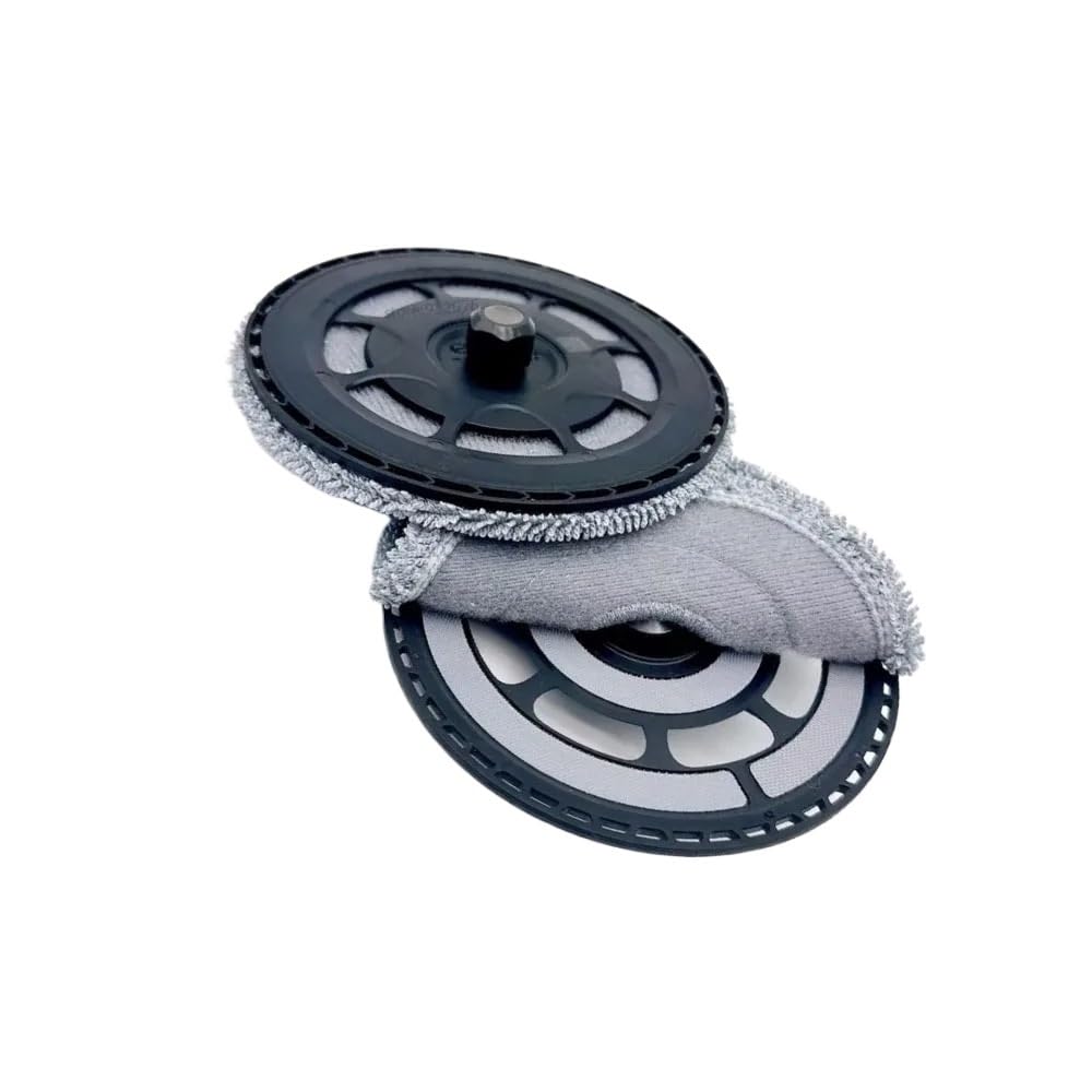 X psblty Mop Holder Accessories,Compatible For Roborock Saros，10R/Z70 /G20S Ultra Vacuum Cleaners，Mop Pads With Holder Replacement(2plates add 2mops)