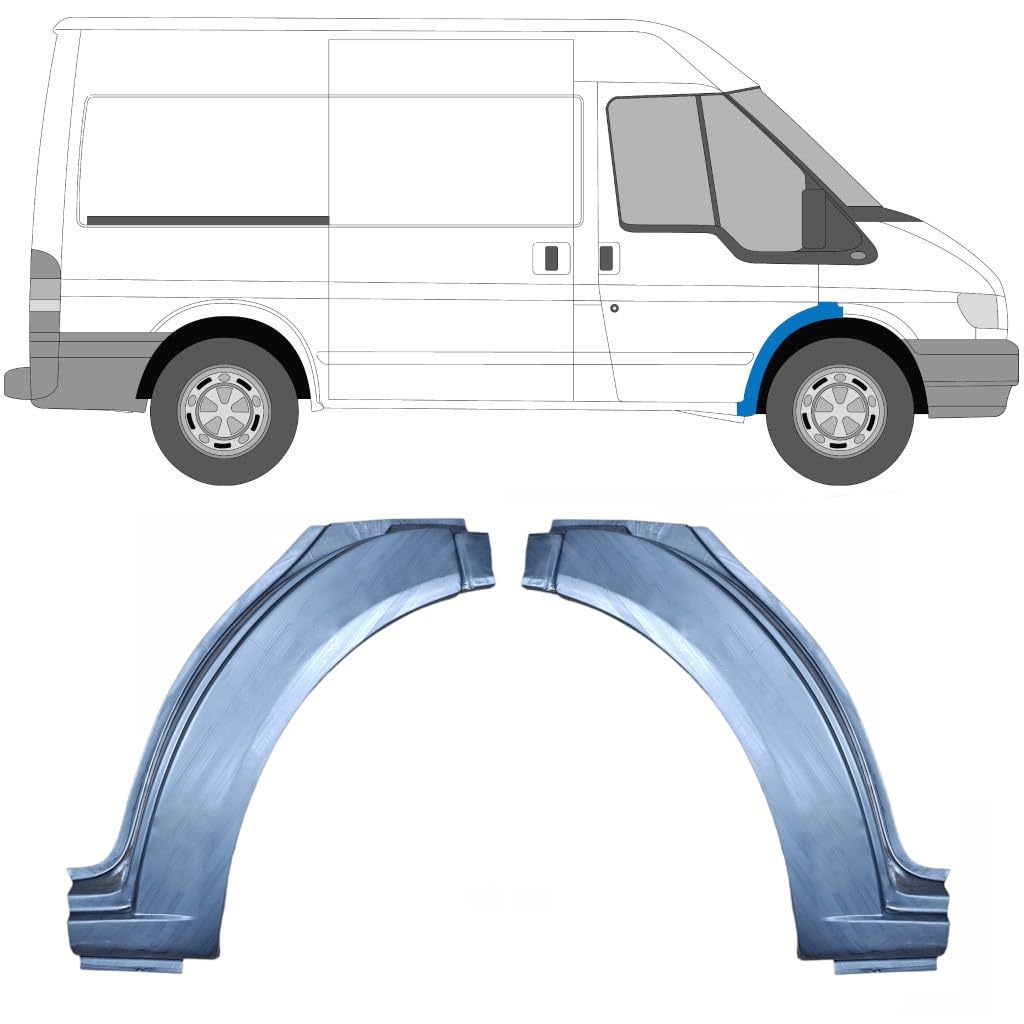 Reparaturblech Kotflügel vorne für Ford Transit 2000-2013 / Links+Rechts/Satz