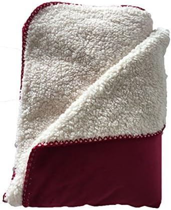 Super Soft Luxurious Reversible Solid Plush Sherpa Throw Blanket Bed Coach- 51"ร71" Rosy