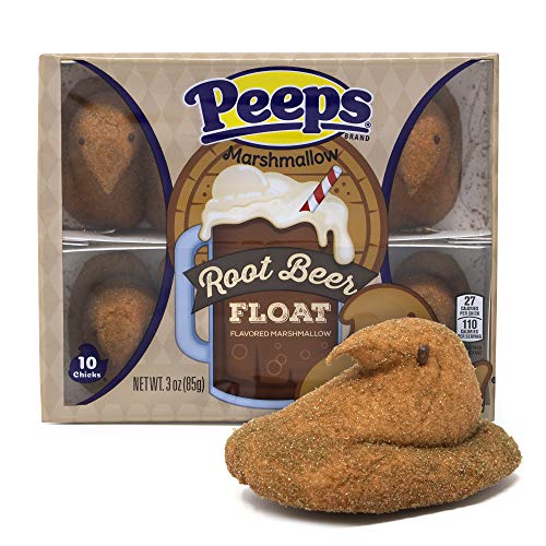 PEEPS Flavored Marshmallow Chicks Variety Pack, 6 Packs of 10-count PEEPS Marshmallow Chicks: Fruit Punch, Party Cake, Sour Watermelon, Cotton Candy, Pancakes & Syrup, Root Beer Float - Thumbnail 7