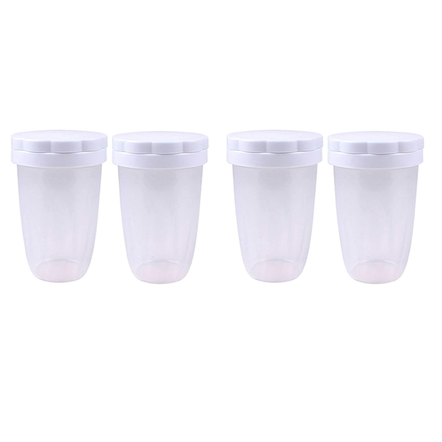 Hndhbfgrt 4 Pcs Icing Sugar Shaker Flour Shaker with Lid for Cocoa Shaker Powder Flour Spice Cake Baking Flour Sieve Tool