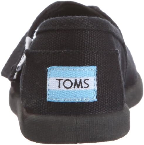 TOMS Infants's TOMS TINY CLASSICS BLACK CANVAS CASUAL SHOES 6 (BLACK) | Image 2