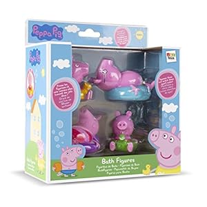 IMC Toys 360037 Peppa Pig badfiguren 4 stuks (gesorteerd)