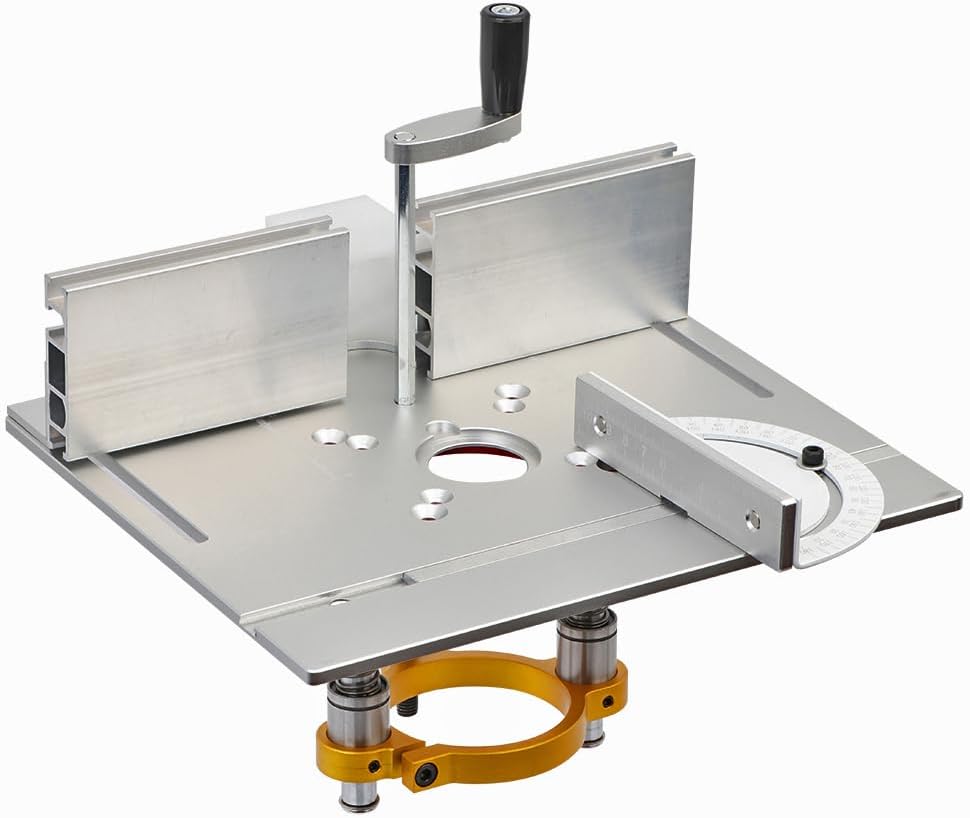 KETIPED Aluminium Router Table Insert Plate And Router Lift for 65mm ...