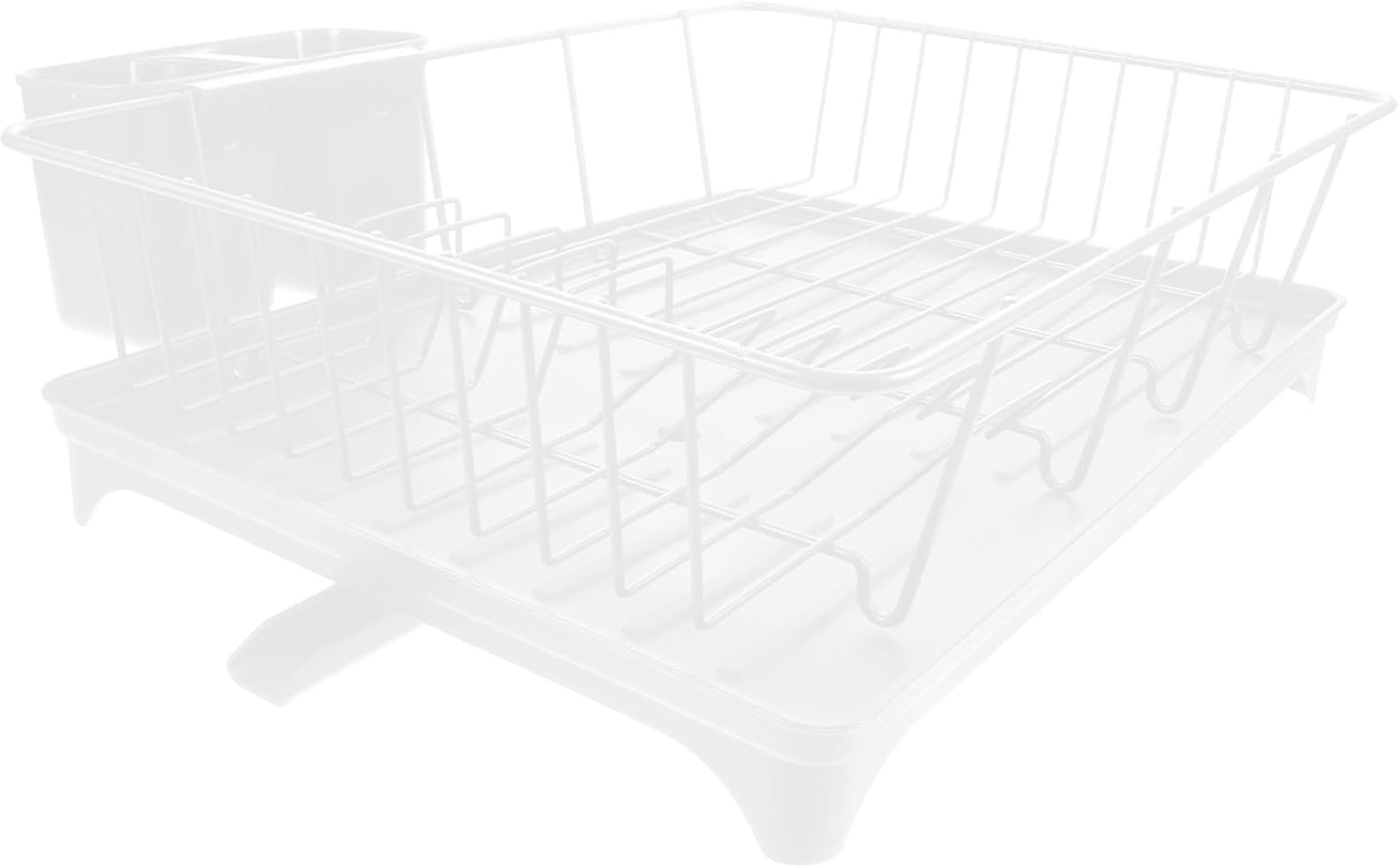 Capacity Kitchen Dish Drying Rack Dish Drainer for Easy Storage of Plates Cups and Cutlery Space Saving Design for Countertop Use Finish