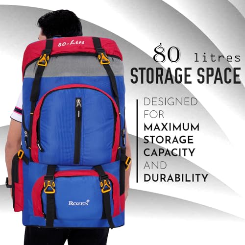 Image of 80L Travel Backpack for Outdoor Sport Camp Hiking Trekking Bag Camping Rucksack