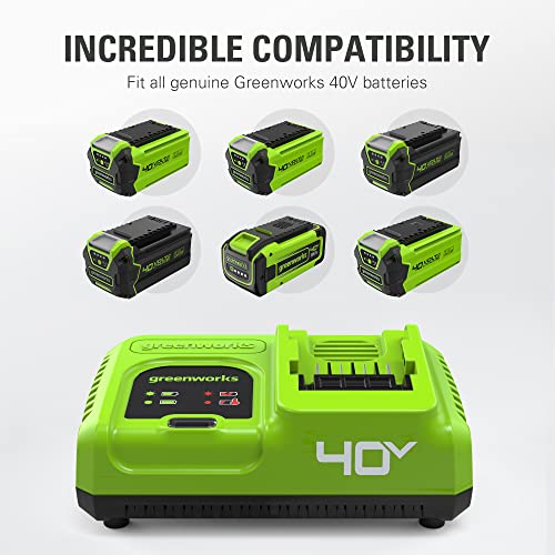 Image of Greenworks 40V 5A Rapid Charger,for All Greenworks 40V Battery