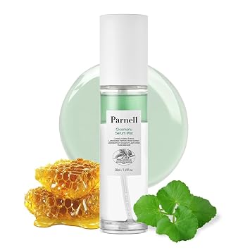 Parnell Cicamanu Serum Mist 1.69 Fl Oz 50ml | Centella Asiatica, Ceramide & LHA | Dual-Layer Hydrating Face Mist for Glowing Skin | Soothing & Sebum Control | Korean Skincare
