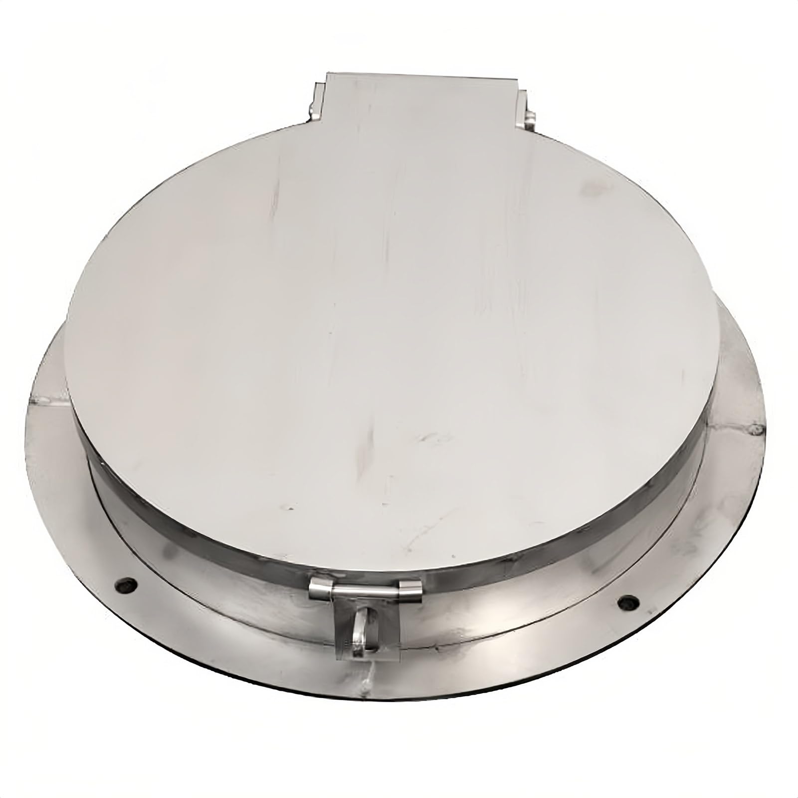 Couvercle de fosse septique rond inox 40 cm anti odeur et verrouillable avec clés