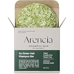 Go Green Tea Tree Shampoo Bar for Dandruff, Itchy Scalp, Normal to Oily hair – Refreshing Anti-dandruff, Vegan, pH balanced, Sulfate free, Eco friendly