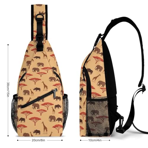 Bolso cruzado estilo safari con correa ajustable para senderismo miniatura 2