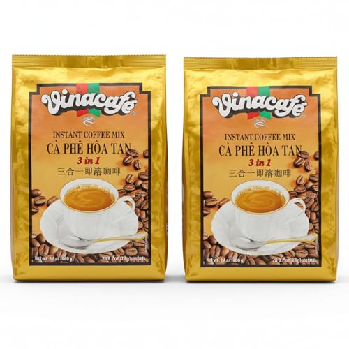 1 Pack Vinacafe 3-in-1 Instant Coffee Packets | Authentic Vietnamese Medium Roast | Sweet & Balanced Single-Serve Sachets (20 Count Bag) image 5